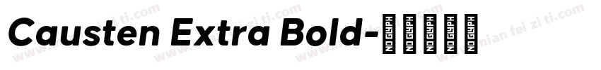 Causten Extra Bold字体转换